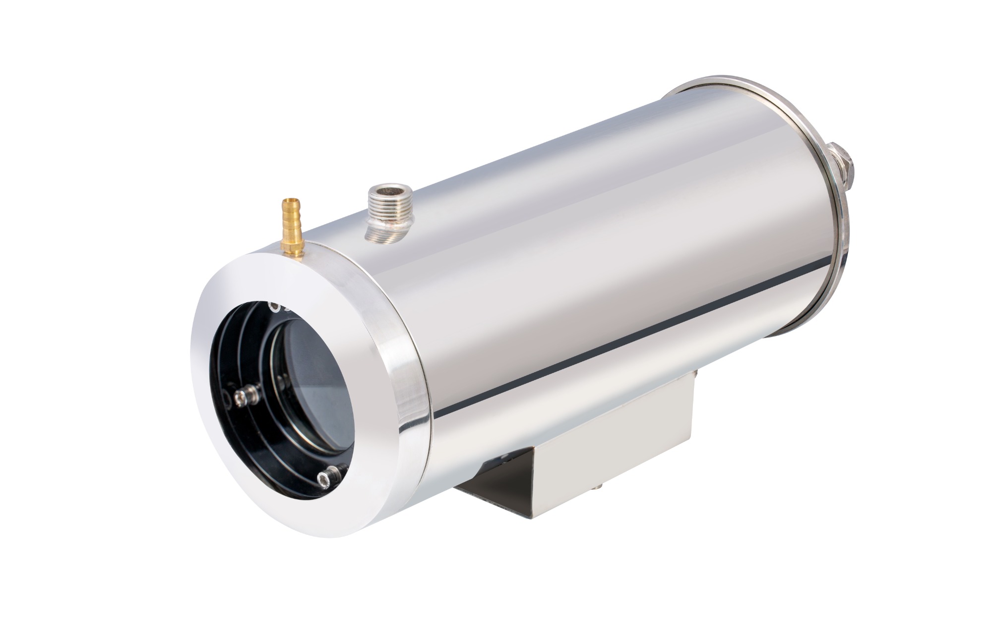 high temperature camera housings cooled with air and water