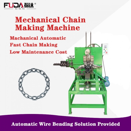 Automatic iron chain making machine