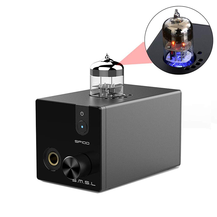 S.M.S.L SP100 真空管ヘッドフォンアンプ(6N3真空管使用) S.M.S.L の真空管搭載ヘッドフォン&プリアンプ「SP100」の特長