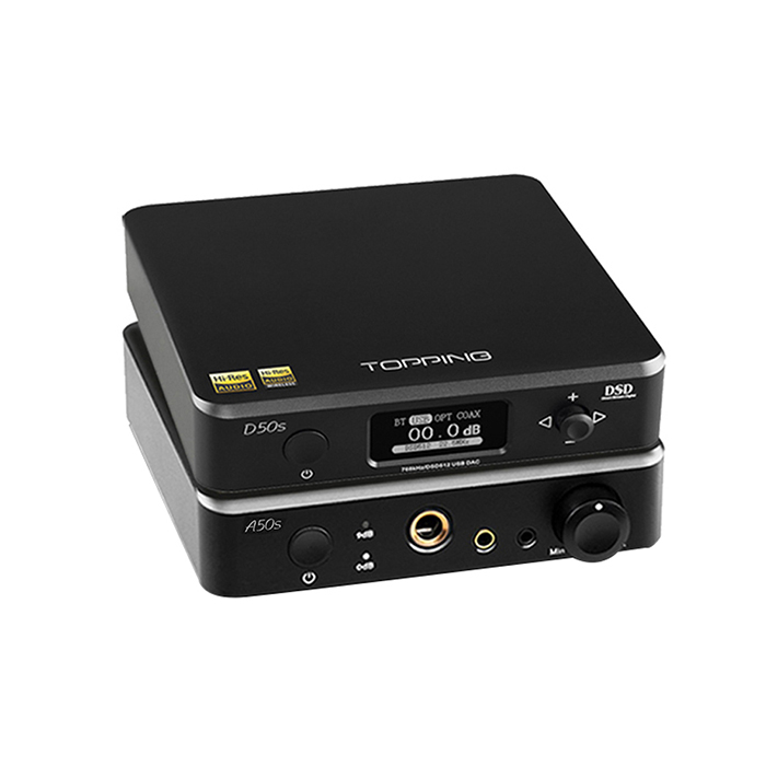 Topping D50s Bluetooth DAC + Topping P50 Linear Power Supply,TOPPING