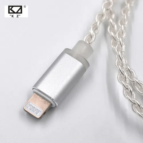 KZ Light ning Silver-plated upgrade cable