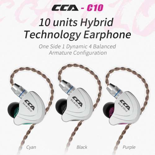 2020 CCA C10 4ba+1dd Hybrid In Ear Earphone