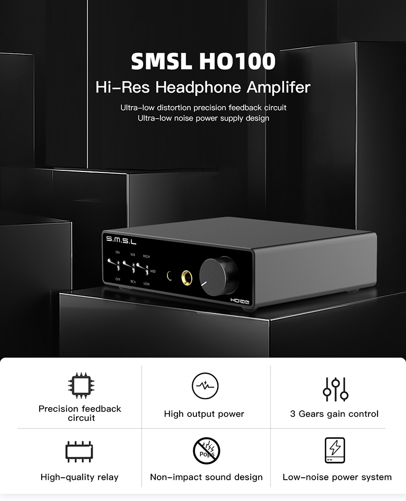 SMSL HO100 Headphone Amplifier