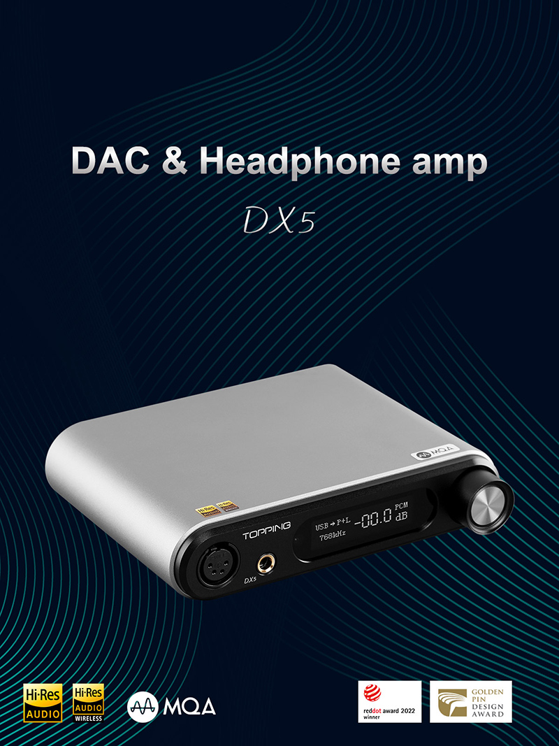 TOPPING EX5 MQA デュアルES9038Q2M DAC Bluetooth 5.0 LDAC DSD512 PCM768kHz  ハイレゾオーディオ HIFI デコーダー ヘッドフォンアンプ (シルバー)(並行輸入品) 通販