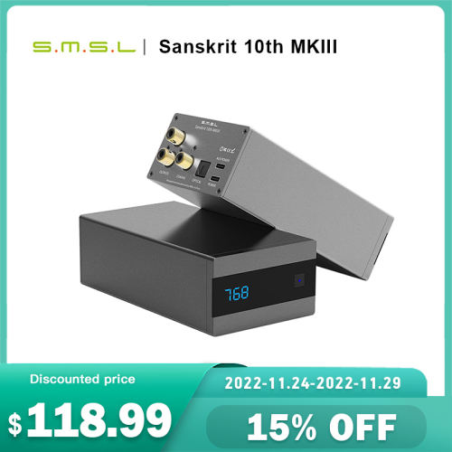 SMSL Sanskrit 10th MKIII AK4493S 32Bit/768kHZ DSD512 High-End DAC Decoder