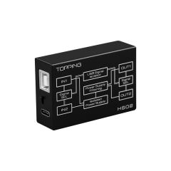 TOPPING HS02 USB 2.0 High Performance AUDIO ISOLATOR Type C input 1500KVRMS PCM32bit/768kHz DSD512 Native 0.073Ultra Low Latency