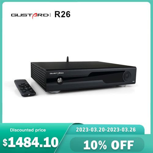 Gustard DAC-R26 Discrete R2R MQA DAC With Streamer Renderer Roon XMOS USB DSD512 PCM768K IIS DSD1024 Bluetooth k2 Clock Lan 1Bit DAC