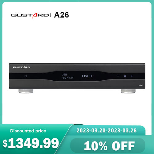 GUSTARD A26 DAC MQA Dual AK4499EX AK4191 With Streamer/Renderer XMOS DSD512 PCM768K MQA384K IIS Balanced Audio Decoder DAC-A26