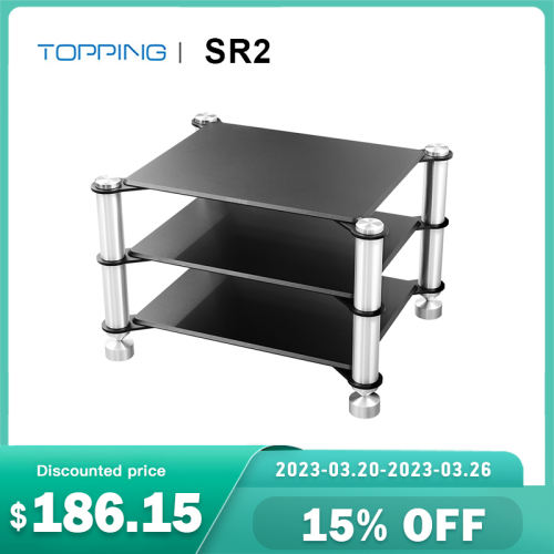 TOPPING SR2 Aluminum Rack D90 series, A90 series, Pre90, EXT90, U90, LA90, DM7, DX7 Pro, DX7 Pro+, DX5, D30 Pro, A30 Pro, MX5