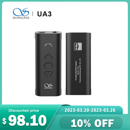 SHANLING UA3 AK4493SEQ DAC Independent AMP Chip RT6863 Dual HiFi Audio Portable USB DAC AMP Cable 3.5mm 4.4mm