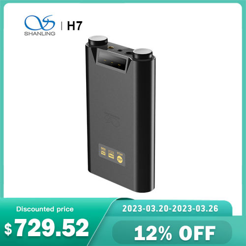 SHANLING H7 DAC/AMP MQA Full Decoder AK4191EQ+AK4499EX Chips XU316 USB Portable HiFi Bluetooth 5.0 Balanced Output Headphone Amp