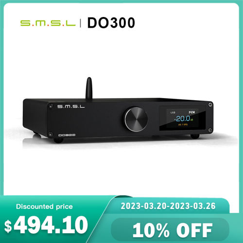 SMSL DO300 Audio DAC ES9039MSPRO MQA CD XMOS XU316 DSD512 32Bit 768KHZ Bluetooth 5.0 LDAC XLR I2S decoder with remote control