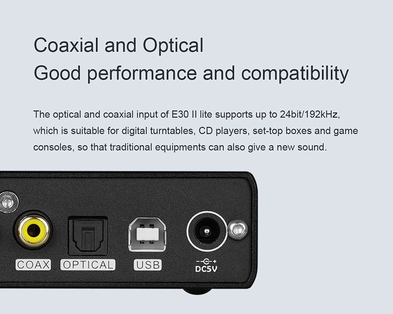 Topping E30II Lite DAC USB - Convertisseur Audio HiFi AK4493S, Entrées USB/OPT/COAX, Supporte DSD512 Et PCM 32bit/768kHz