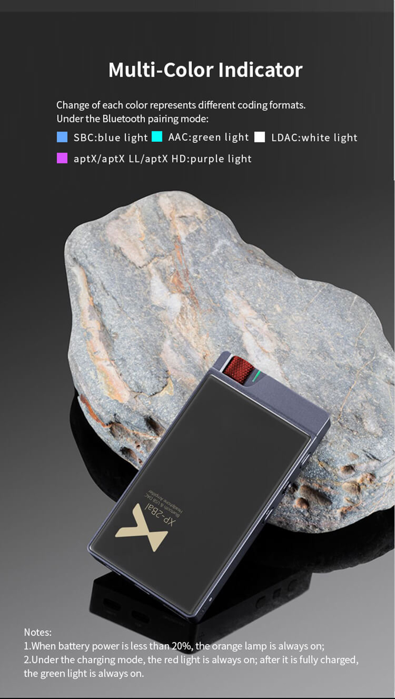 XDUOO XP-2 BAL HD Bluetooth DAC＆Balanced Headphone Amplifier