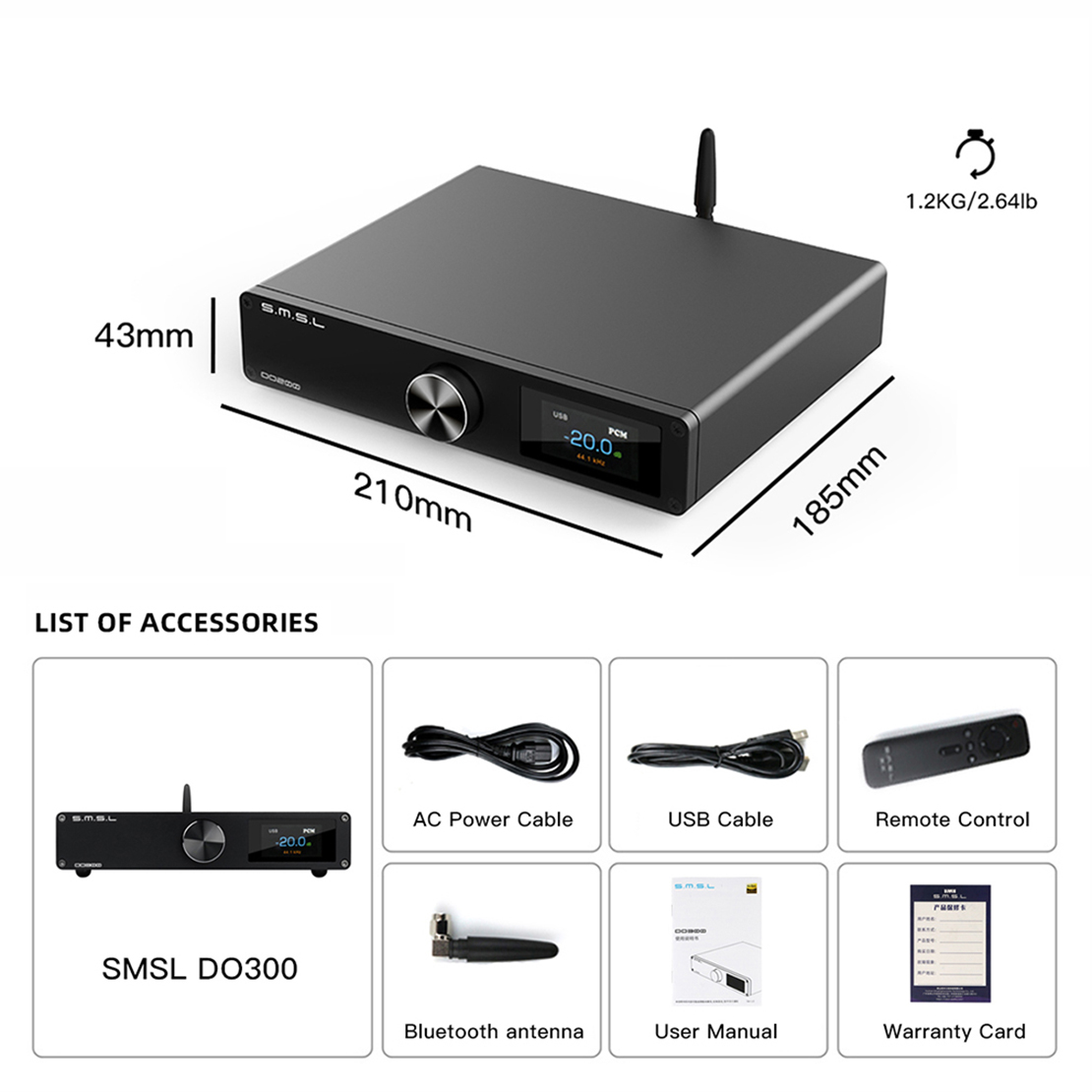 SMSL DO300 MQA Audio DAC SMSL DO300 MQA Audio DAC