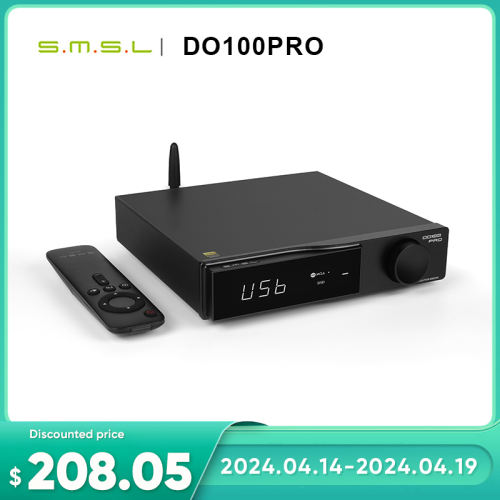 SMSL DO100PRO Desktop HiFi Balanced DAC ES9039Q2M  XMOS XU-316 32bit/768kHz DSD512  USB5.1 HDMI(ARC) PS5