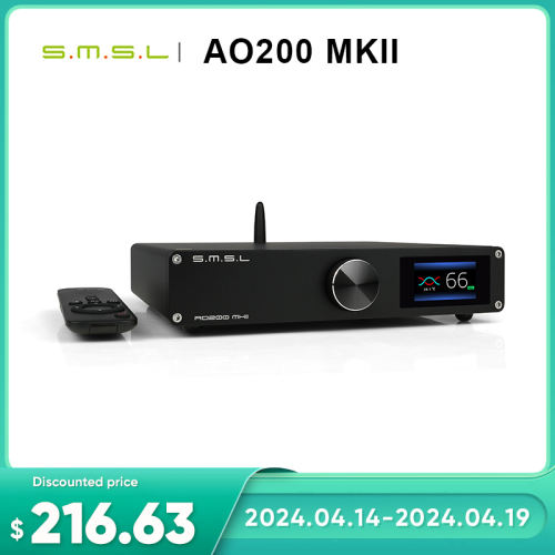 SMSL AO200 MKII Power Amplifier 160W*2  XLR RCA Blurtooth 5.0 Subwoofer 2.1