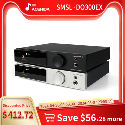 SMSL DO300EX  Audio Decoder Headphone Amplifier AK4191+AK4499EX MQA-CD DAC Bluetooth 5.1 Digital Headphone Power AMP