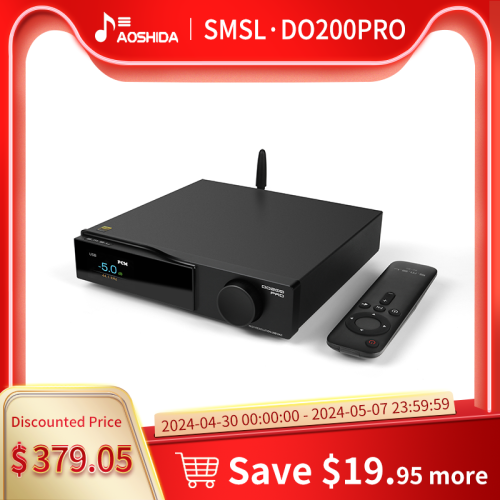 SMSL DO200PRO Desktop HiFi Balanced DAC 12xCS43131  XMOS XU-316 32bit/768kHz DSD256 Bluetooth5.1 LDAC DAC