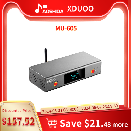 XDUOO MU-605 HD Bluetooth Audio Receiver Converter