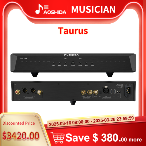 MUSICIAN Taurus R2R DAC (DSD1024/PCM 1536KHz)  RCA XLR I2S