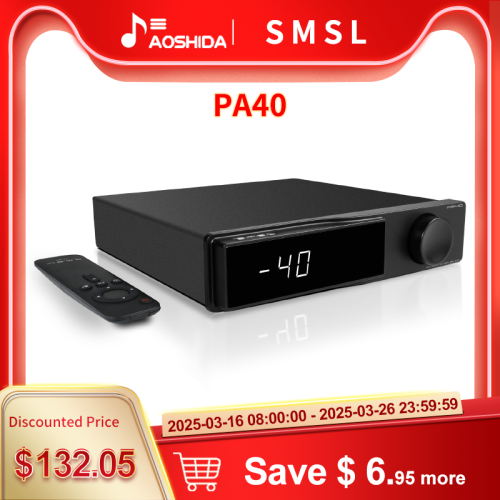 SMSL PA40 Digital Power Amplifier Infineon MA5332 Class D AMP