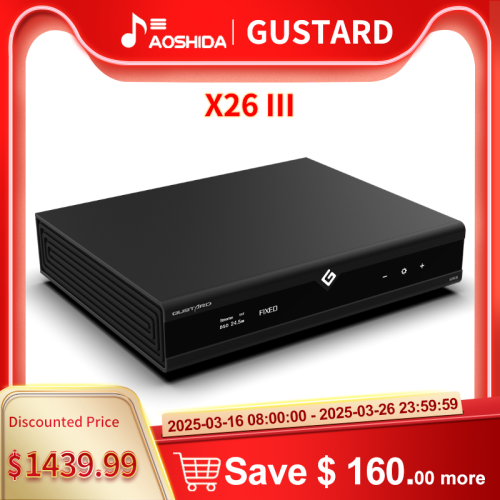 GUSTARD X26III NETWORK STREAMER ES9039SPRO x2
