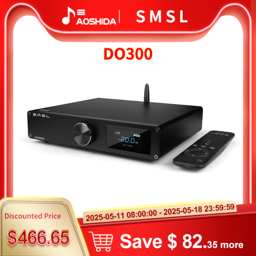 SMSL DO300 Audio DAC ES9039MSPRO MQA CD XMOS XU316 DSD512 32Bit 768KHZ Bluetooth 5.1 LDAC XLR I2S decoder with remote control