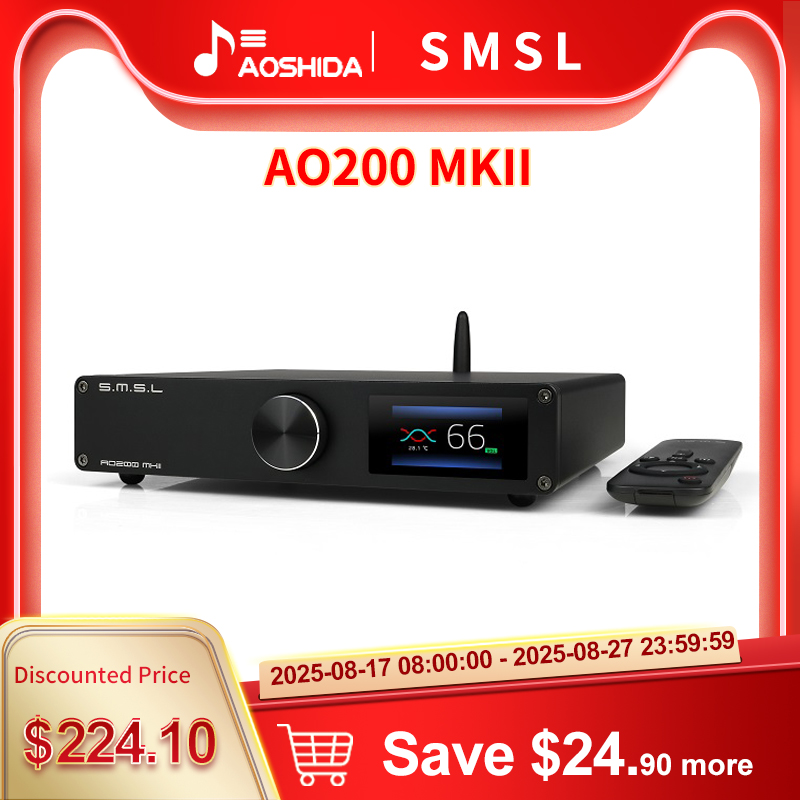 SMSL AO200 MKII デジタルパワーアンプ Amazon.com: SMSL AO200MKII HiFi Power Amplifier MA5332MS