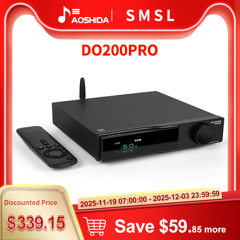 SMSL DO200PRO Desktop HiFi Balanced DAC 12xCS43131 XMOS XU-316