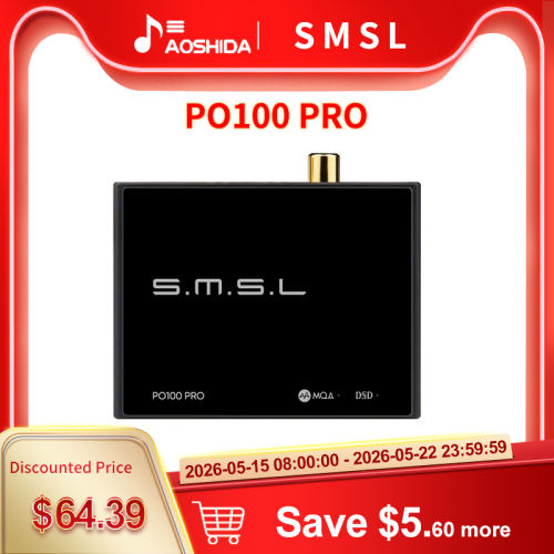 SMSL PO100 PRO USB Digital Interface MQA Decoding XOMS XU316 DSD64 Optical Coaxial DSD512 I2S output 32bit 768Khz for PS5 Switch