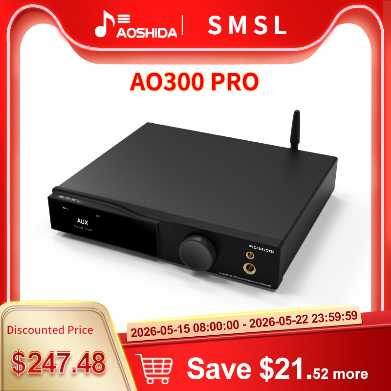 SMSL AO300 PRO Decoder & Power Amplifier & Headphone AMP