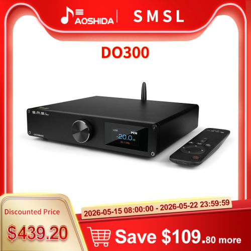 SMSL DO300 Audio DAC ES9039MSPRO MQA CD XMOS XU316 DSD512 32Bit 768KHZ Bluetooth 5.1 LDAC XLR I2S decoder with remote control