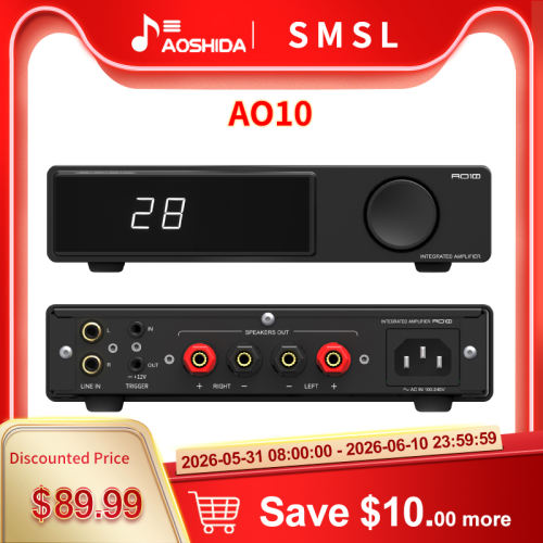 SMSL AO10 100W*2 Bluetooth Power Amplifier Dual TPA3116