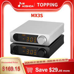 TOPPING MX3s Audio DAC Bluetooth input 700mW*2 headphone Amp 3.5mm Class D 62Wx2 Speaker Subwoofer 192kHz 24Bit Power Amplifier