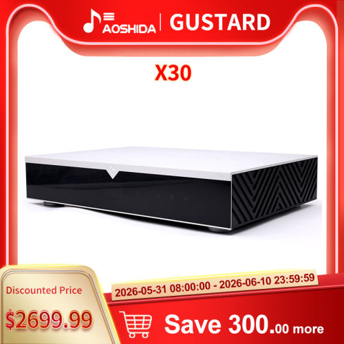 GUSTARD X30 Network Streaming Decoder ES9039SPROx4 PCM 768k DSD512---US,EU,UK,CA taxes included, UPS delivery
