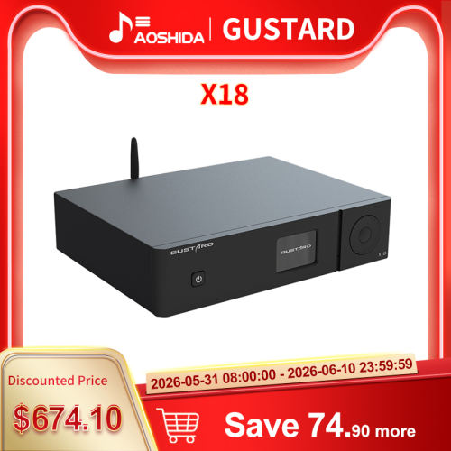 GUSTARD X18 DAC MQA ES9038 PRO Bluetooth 5.0 XU216 Processor PCM768kHz DSD512 High-Performance Audio Decoder