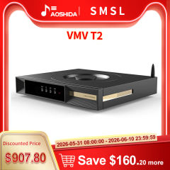 SMSL VMV T2 Hi-Res Digital Media Center 32bit/768kHz DSD512 AES/EBU MQA