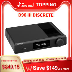 TOPPING D90III Discrete Fully balanced HiFi DAC PSRM module XLR&RCA BT5.1 LDAC DSD512 PCM768kHz