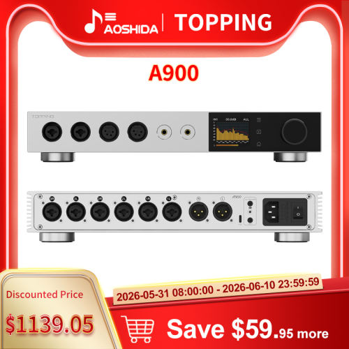 TOPPING A900 Ultra-Flagship Headphone Amplifier
