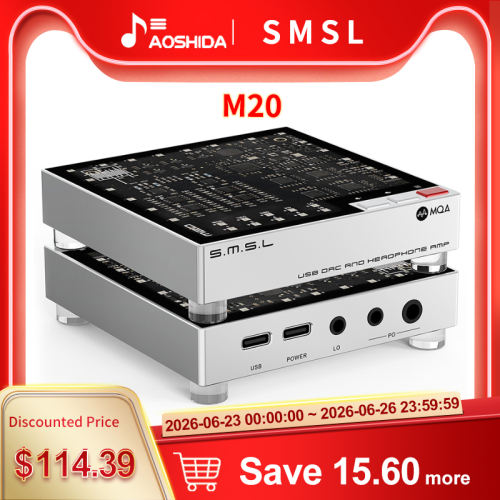 SMSL LIN.LIN.LIN M20 MQA DAC with Headphone Amp