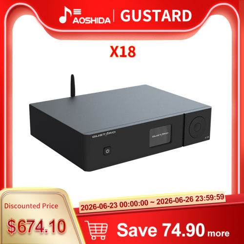 GUSTARD X18 DAC MQA ES9038 PRO Bluetooth 5.0 XU216 Processor PCM768kHz DSD512 High-Performance Audio Decoder