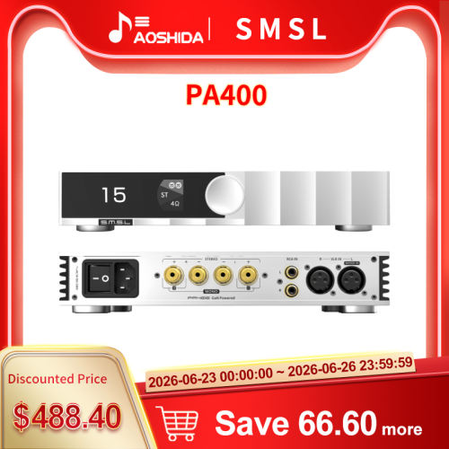 SMSL PA400 GaN Power Amplifier