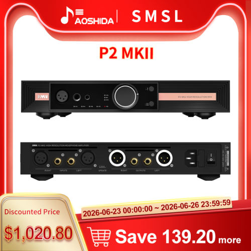 SMSL VMV P2 MK2 GaN Headphone Amplifier