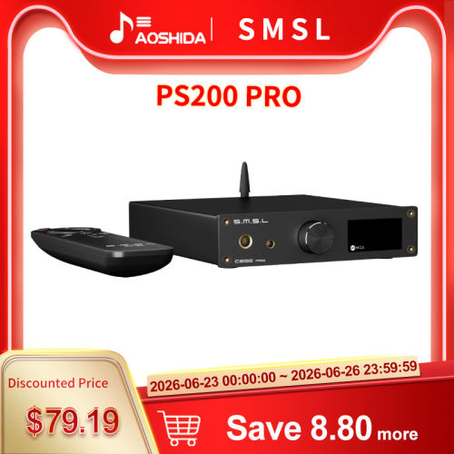 SMSL PS200PRO Multifunctional Audio Decoder ES9039Q2M PCM768 DSD512 PS5