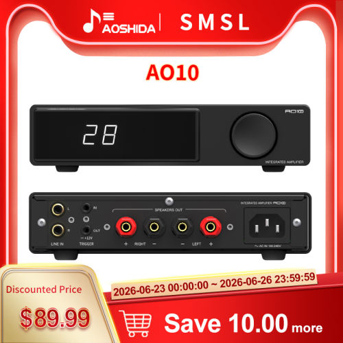 SMSL AO10 100W*2 Bluetooth Power Amplifier Dual TPA3116