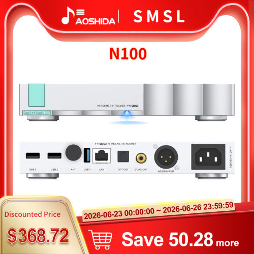 SMSL N100 Hi-Res Net Streamer Player