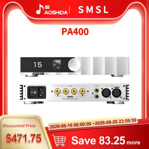 SMSL PA400 GaN Power Amplifier