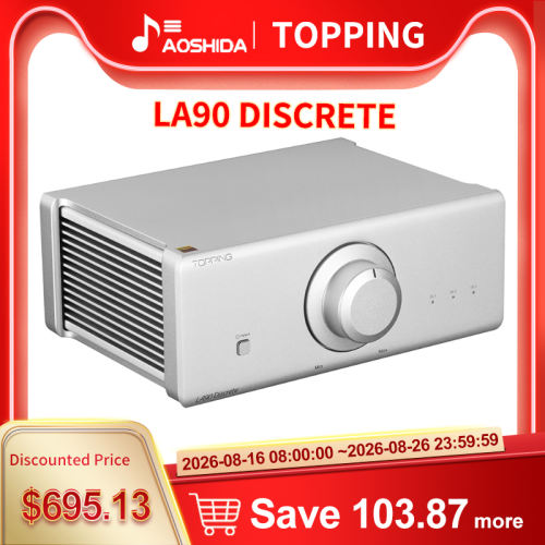 TOPPING LA90 Discrete Hi Res Audio Power Amplifier 120W*2 Stereo Amp Mono 220W 3*XLR TRS Balanced inputs