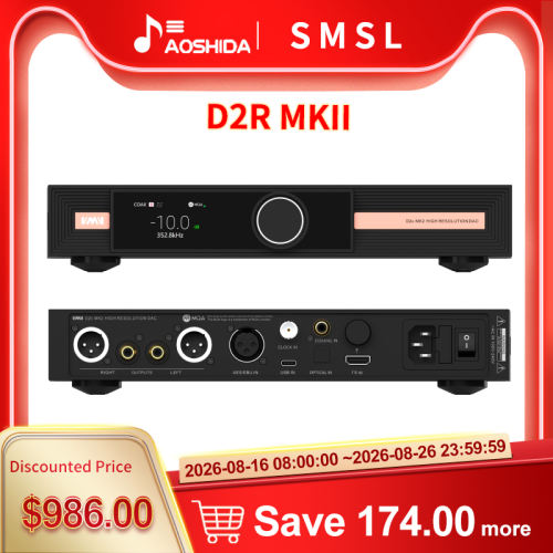 SMSL VMV D2R MK2 ROHM BN34302EKV High Resolution DAC